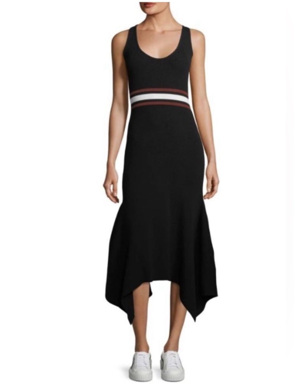 A.L.C. Anders Handkerchief Hem Knit Midi Dress - Picture 3 of 16